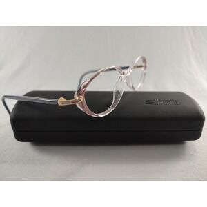 Silhouette SPX 1980 6056 Pink Floral Gold Oval Eyeglass Frames 50-14 125 Austria